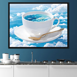 Cup of Clouds Sky Dream - NicheCanvas