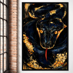 Gilded Coil Of Midnight Power - NicheCanvas