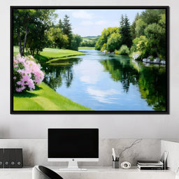 Whispering Meadows Reflection - NicheCanvas