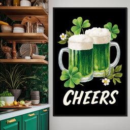 Lucky Clover Beer Cheers - NicheCanvas