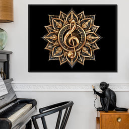 Golden Resonance Within Sacred Geometry - NicheCanvas