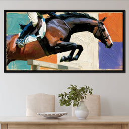 Leaping Over The Painted Square - NicheCanvas