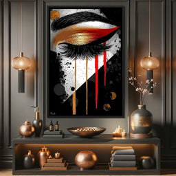 Golden Gaze Elegance - NicheCanvas