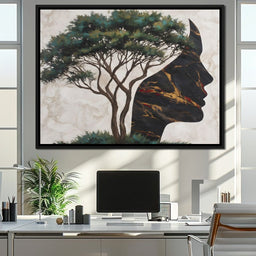 Majestic Silhouette Beneath Branches - NicheCanvas