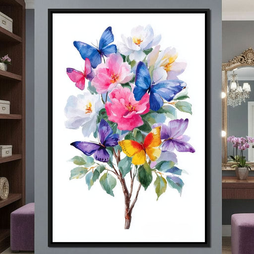 Butterfly Garden Bouquet Sale Canvas Print