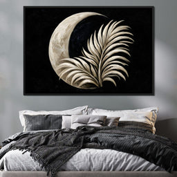 Crescent Shadow Over The Fallen Frond - NicheCanvas
