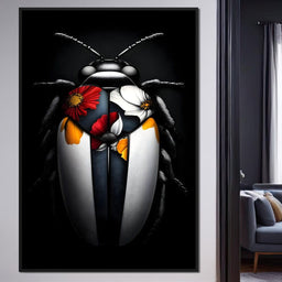 Beneath Floral Wings - NicheCanvas