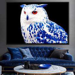 Sapphire Stare Nocturne - NicheCanvas