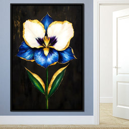 Golden Petals Midnight Serenade - NicheCanvas