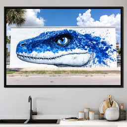 Street Art - Vivid Reptilian Glance - NicheCanvas