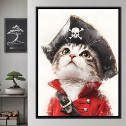 Feline Pirate Adventure - NicheCanvas