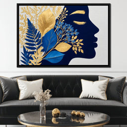 Golden Leaf Silhouette Dreams - NicheCanvas
