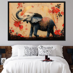 Elephant Radiant Elegance- - NicheCanvas