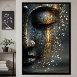 Golden Tranquil Buddha Flow - NicheCanvas