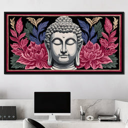 Buddha Blossom Tranquil Aura - NicheCanvas