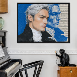 Silver Maestro Sonata Portrait - NicheCanvas