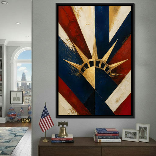 Gilded Freedom Radiating Light Canvas Print