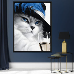 Glamour Feline Elegance - NicheCanvas