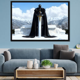 Icebound Peaks Excalibur Warrior - NicheCanvas