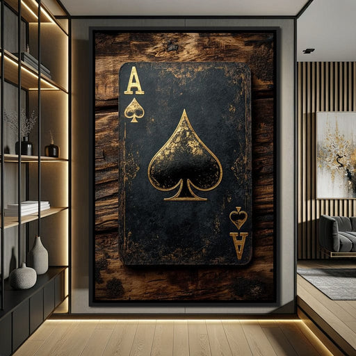Ace of Spades Canvas Print