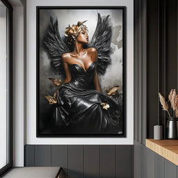 Golden Wings of Elegance - NicheCanvas