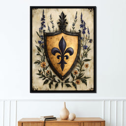 Noble Fleur De Lys Emblem - NicheCanvas