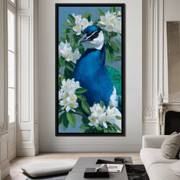 Peacock Radiance Blossoms - NicheCanvas