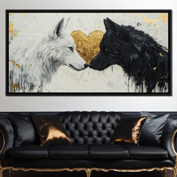 Eternal Bond of Wolves - NicheCanvas