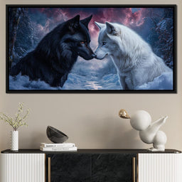 Winter Wolves Couple - NicheCanvas