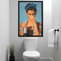 Bathroom Spray Portrait - NicheCanvas