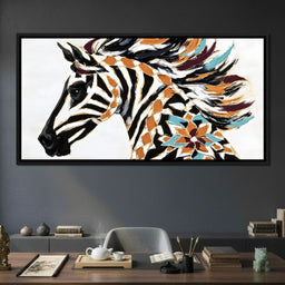 Zebra Mirage Awaits Discovery - Alicia Smith - NicheCanvas