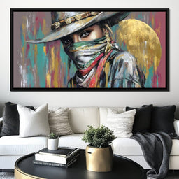 Golden Moon Desert Bandit Muse - NicheCanvas