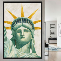 Liberty Crown Golden Rays - NicheCanvas