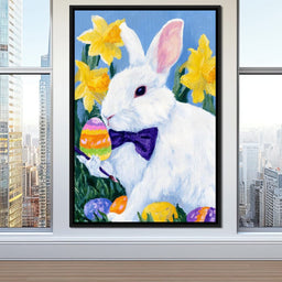 Easter Bunny Egg Painter - NicheCanvas
