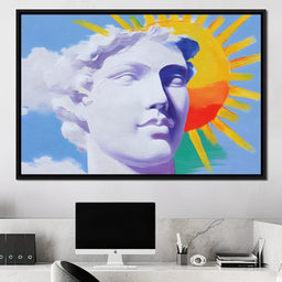 Sunlit Marble Dreamscape - NicheCanvas