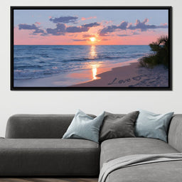 Ocean Dawn Romantic Skies - NicheCanvas