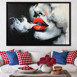 Radiant Lips of Stillness - NicheCanvas