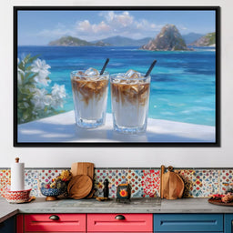 Tropical Iced Coffee Escape - NicheCanvas