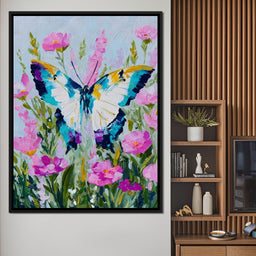 Radiant Butterfly Garden Dance - NicheCanvas