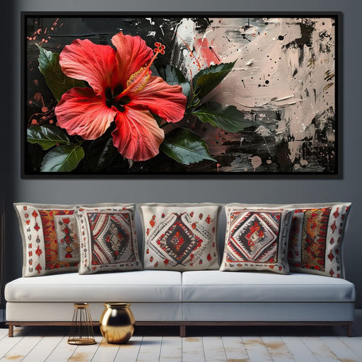 Floral Brushstroke Symphony Canvas Print