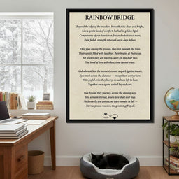 Rainbow Bridge Poem - NicheCanvas