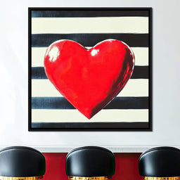 Heart Stripes - NicheCanvas