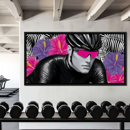 Tropical Cyclist Neon Momentum - NicheCanvas