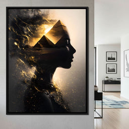 Golden Desert Queen Awakening - NicheCanvas