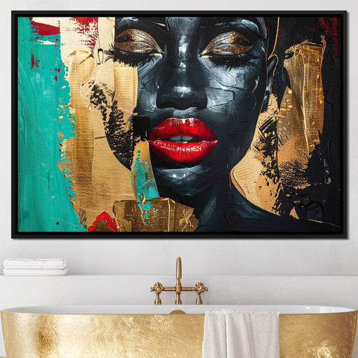 Golden Silence Shattered Canvas Print