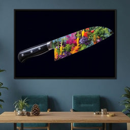 Vibrant Veggies Chef Knife - NicheCanvas