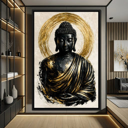 Silent Radiance of the Gilded Soul - NicheCanvas