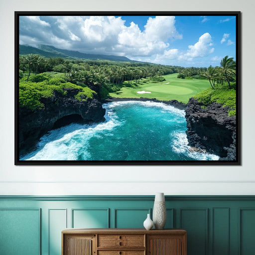Ocean's Edge Golfer Dream Canvas Print