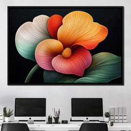 Petals That Dream in Neon - TooplesArt - NicheCanvas