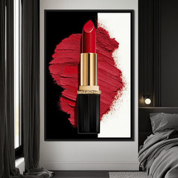 Velvet Lipstick Burst - NicheCanvas